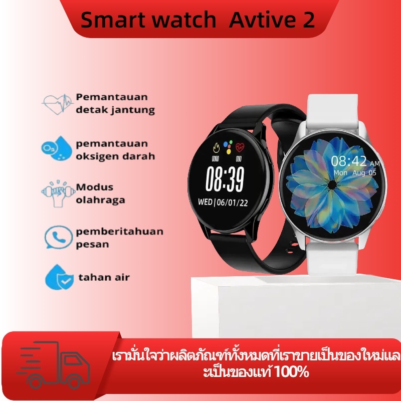SANSUNG Active 2 สมาร์ทวอทช์ การนอนหลับที่ดีต่อสุขภาพ วิ่ง ฟิตเนส ตรวจวัดอัตราการเต้นของหัวใจ นาฬิกาโทรผ่าน Bluetooth