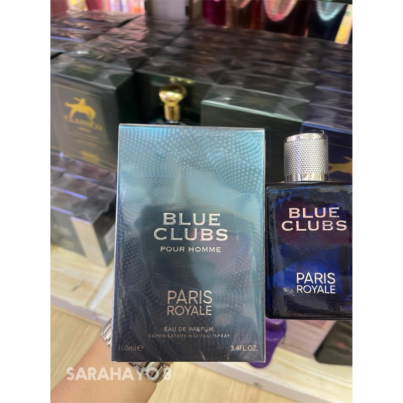 Paris Royale Blue Clubs Pour Homme Eau De Perfume 100 Ml. ของแท้