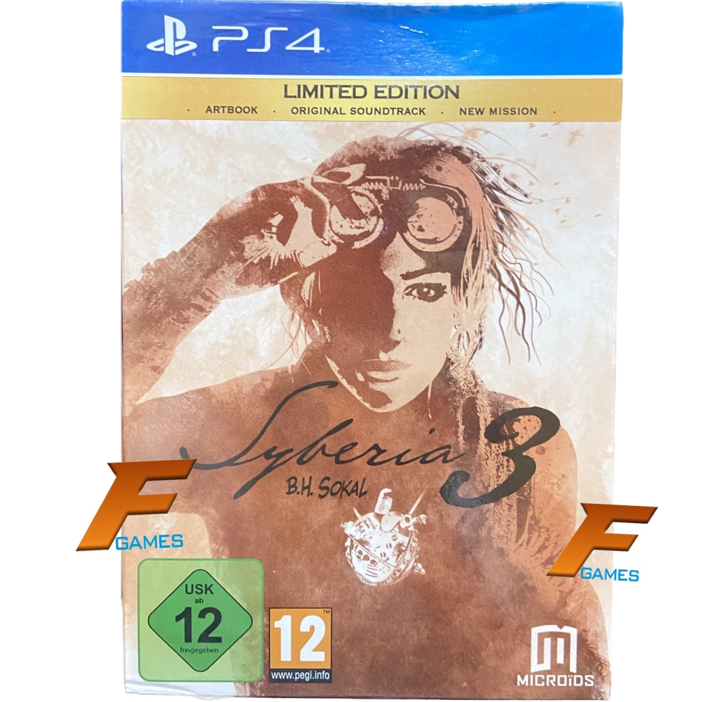 PS4 Syberia 3 Limited Edition ( Zone2/EU )(English) แผ่นเกม ของแท้ มือ1 มือหนึ่ง ของใหม่ ในซีล แผ่นเ