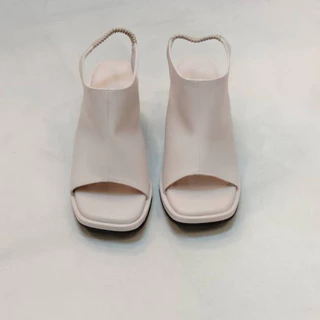 New!!!! รองเท้าส้นสูง 2.5 นิ้ว พื้นรองเท้านิ่มมาก หนัง PU อย่างดี มีสายรัดส้นยางยืด ผลิตในไทย