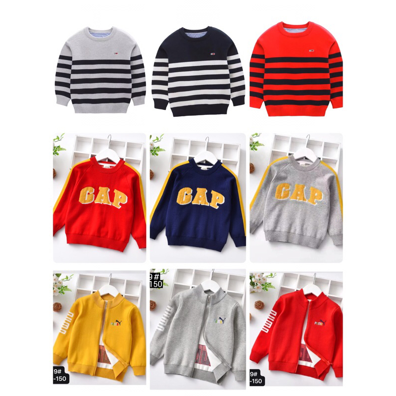 เสื้อกันหนาวเด็ก อายุ6-14ปี หลากสี แบบเรียบๆๆ สไตล์เกาหลี สไตล์คุณหนู ผ้า ไหมพรม เนื้อนิ่มใส่สบาย