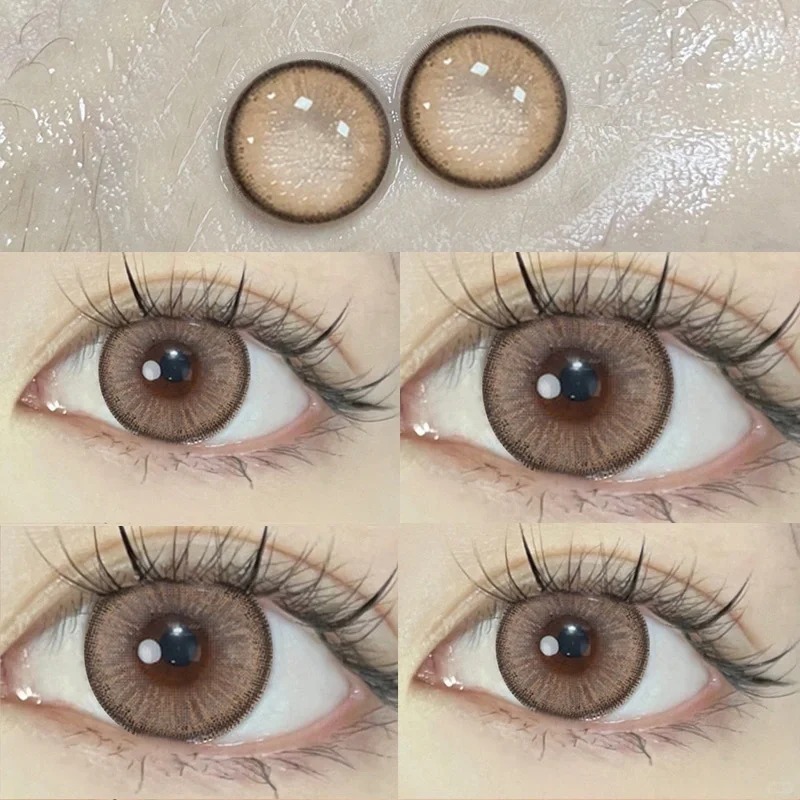 (COD)คอนแทคเลนส์สี 1 คู่ เส้นผ่านศูนย์กลาง 14.2MM คอนแทคเลนส์ คอนแทคเลนส์รายปี คอนแทคเลนส์สายตาสั้น คอนแทคเลนส์สายตา