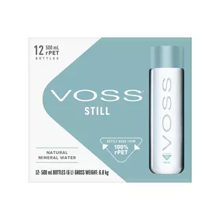 [ยกลัง24ขวด]VOSS น้ำแร่ธรรมชาติ ขวด rPET 500 ML
