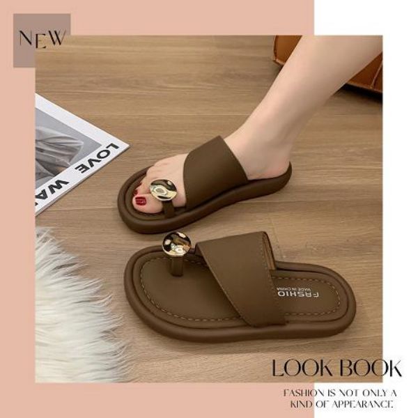 FBAShop สต๊อกแน่น รองเท้าแตะแฟชั่นคล้องนิ้วทรงสวยน้ำหนักเบาวัสดุผลิตจากยางทนทานต่อการใช้งานสุดๆสีสวยด้วยน๊าพร้อมส่งมากก