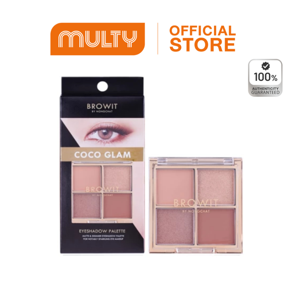 Browit Eye shadow Palette 4 g. พาเลตทาเปลือกตา