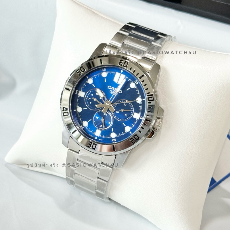 CASIO นาฬิกาผู้ชาย รุ่น MTP-VD300D-2E / MTP-VD300D / MTP-VD300 ประกันศูนย์เซ็นทรัล cmg