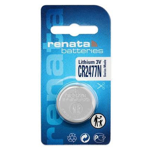 ถ่านกระดุม Renata CR2477N จำหน่ายเป็นแพ็คแบบ 1ก้อน