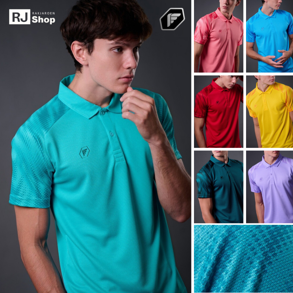 เสื้อโปโลพีแกนพิมพ์ลายแขน ผ้า MICRO EXTRA (16-24084)