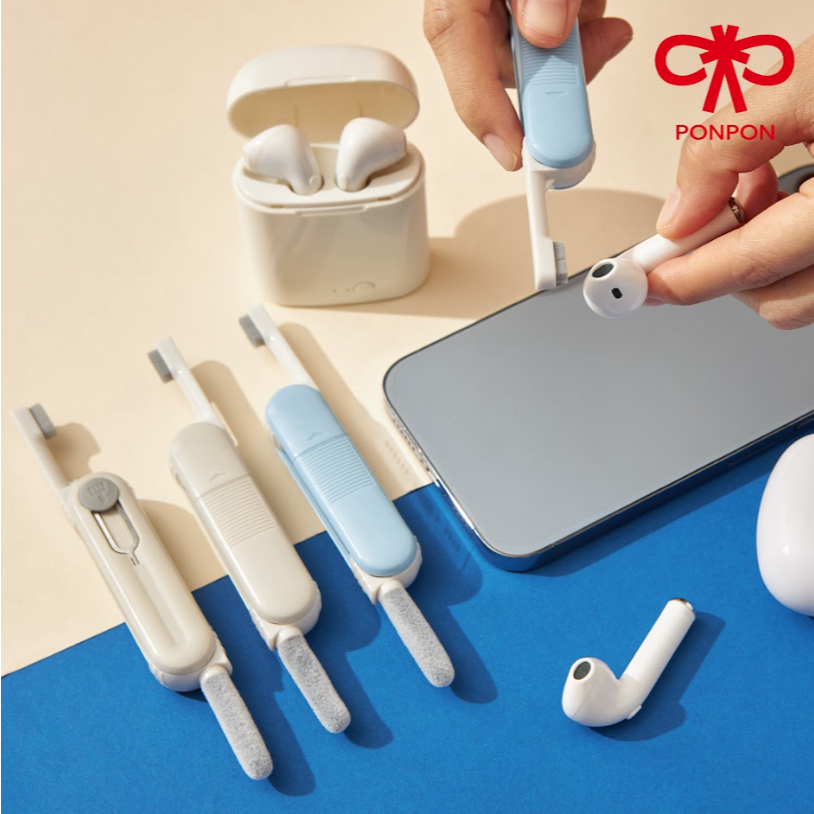 PONPON ชุดทำความสะอาดหูฟังใช้งานง่าย สะดวก รวดเร็ว พกพาสะดวก