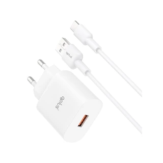 อะแดปเตอร์ QPLUS Wall Charger 1 USB-A 18W พร้อมสายชาร์จ USB-A to USB-C 1 เมตร by Banana IT