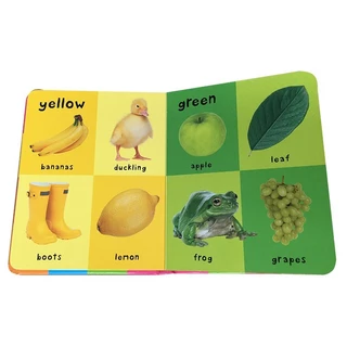 First 100 Words / Animals / Colors Shape / Trucks English Words Picture Book for Kids Educational Board Book