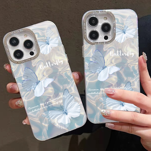 🔥GOOD🔥ส่งจากไทย เคสไอโฟน เคสโบว์สีเงินสีใสกากเพชร สำหรับรุ่นไอโฟน 16 7P 16PRO x xr xsmax 11 14 12 13 15 Pro max 16 Pro