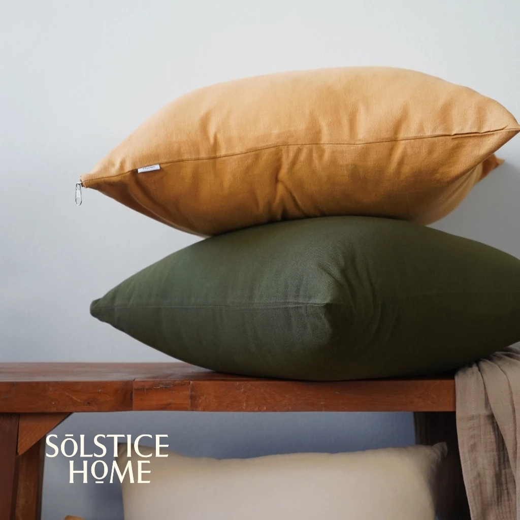 ปลอกหมอนอิงสีพื้น Solstice Home ผ้าฝ้าย Plain Cotton thumbnail 3