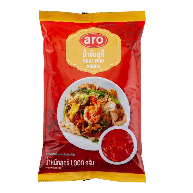 น้ำจิ้มสุกี้ 4 สูตร ตราเอโร่ ขนาด 1 กิโลกรัม ARO Sukiyaki Sauce 1 kg