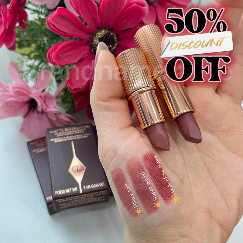 แท้💯 Charlotte tilbury matte revolution lipstick ไซส์มินิ 1.1g, 1.5g