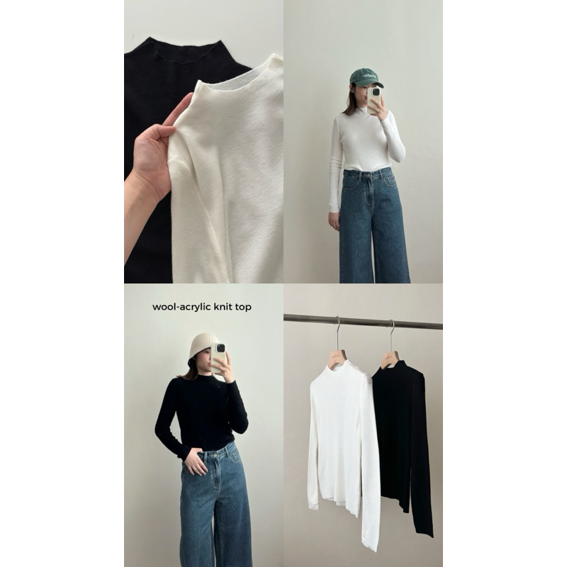 FADTHINGS : basic wool-acrylic knit top