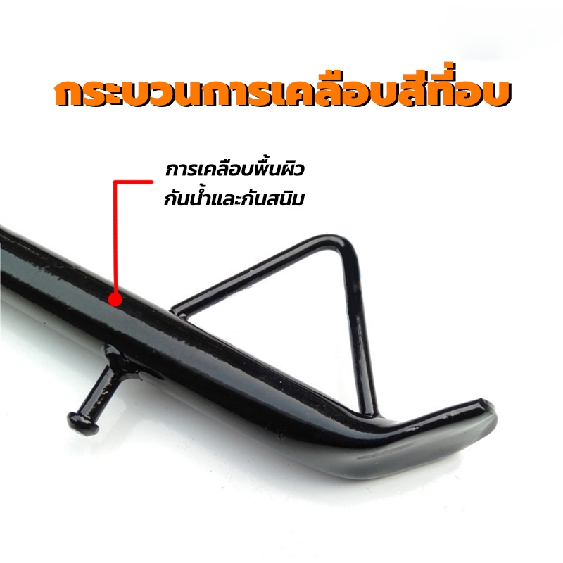 HEXMA  ขาตั้งข้าง ฮอนด้า Wave เวฟ ทุกรุ่น 110i 125 S R บังลม ปลาวาฬ เวฟ100 หนาแบบแท้ พร้อมสปริง และ น็อตครบชุด - รูปที่ 2