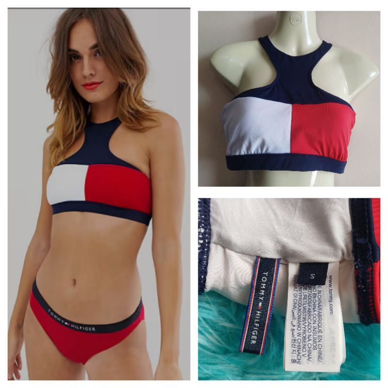 Tommy Hilfiger Crop Top Sport Bra Size S รอบอกประมาณ28-32นิ้ว