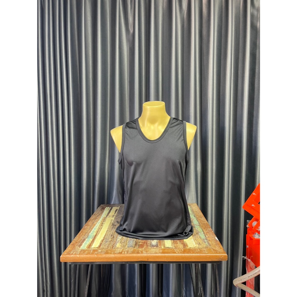 เสื้อกล้าม เสื้อแขนกุด สีดำ คอกลม ใส่ออกกำลังกาย ใส่นอน ใส่สบายๆวันหยุด มี5ไซส์ S M L XL 2XL ใส่ได้ทั้งหญิง-ชาย