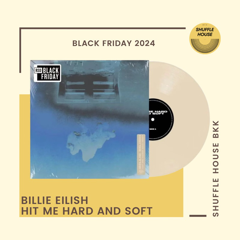 (จัดส่งฟรี) Billie Eilish Hit Me Hard And Soft Vinyl Isolated Vocals Edition แผ่นเสียง/แผ่นไวนิล/แผ่นใหม่ซีล