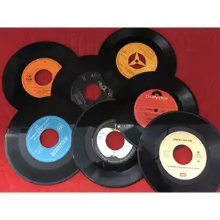 แผ่นไวนิลตกแต่งแผ่นเปล่า LP ขนาด 7 นิ้ว 5 แผ่น แผ่นดิสก์ ตกแต่งบ้าน บาร์ คาเฟ่ โรงแรม แผ่นดิสก์เปลือย B2-30