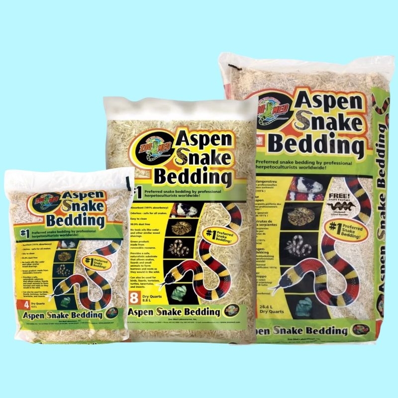 Aspen Snake Bedding 8.8L. วัสดุรองพื้นกรงรองนอนสำหรับสัตว์เลี้ยง ขี้เลื้อยรองกรงสำหรับงู