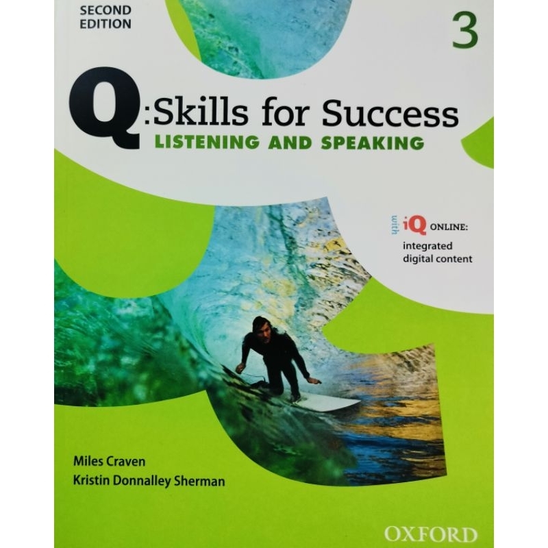 Q : Skills for Success 2nd ED 3, Listening & Speaking : Students Book +iQ Online (P)