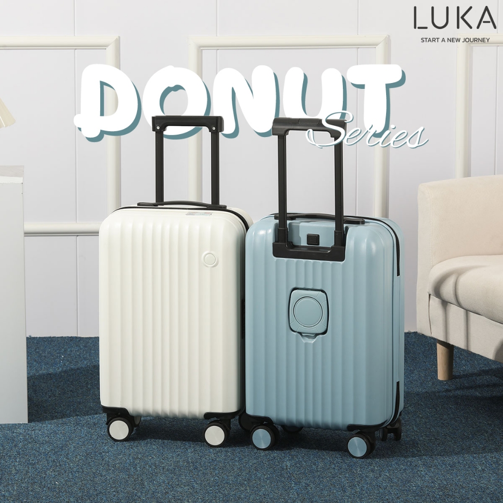 กระเป๋าเดินทาง LUKA วัสดุABS+PC 20 24 29 นิ้ว สไตล์เกาหลี ฟังก์ชั่นการชาร์จ USB เฟรมซิป นำเข้า จัดส่งจากไทย ประกัน5ปี