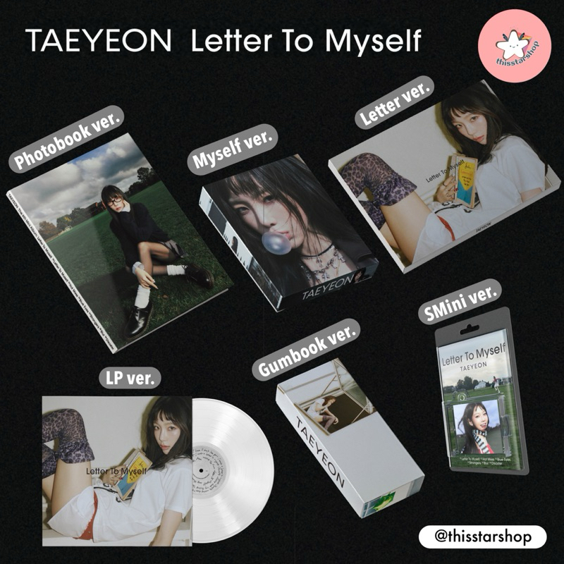TAEYEON อัลบั้มแทยอน Letter To Myself (To / Letter / Myself / Gumbook / SMini ver.)