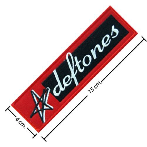 Deftones Music Band ตัวรีดติดเสื้อ วงเดฟโทนส์ Iron on Patch อาร์มรีดติดเสื้อ อาร์มโลโก้วงดนตรี