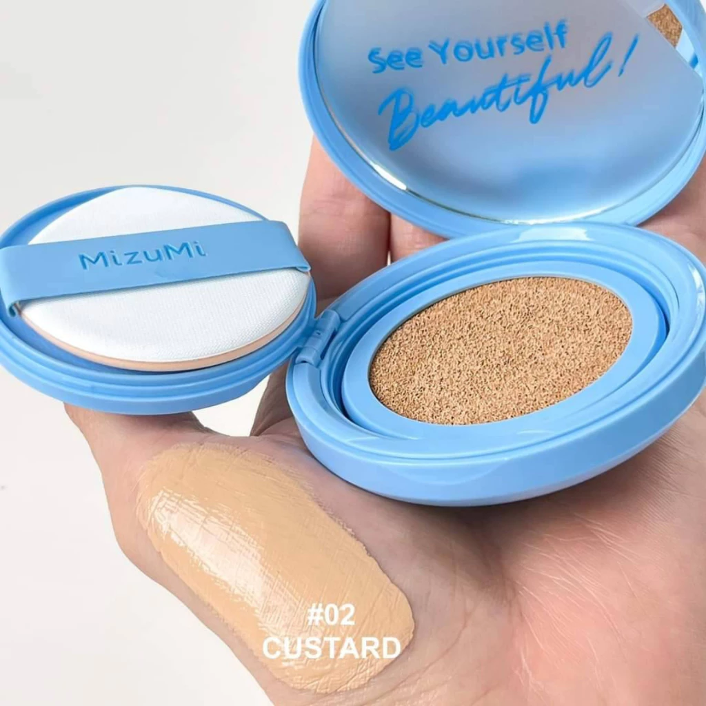 มิซึมิ ฟิลเตอร์ เอฟเฟกต์ แอรี่ สกินแคร์ คุชชั่น MizuMi Filter Effect Airy Skincare Cushion SPF50+ PA++++ 15g. thumbnail 10