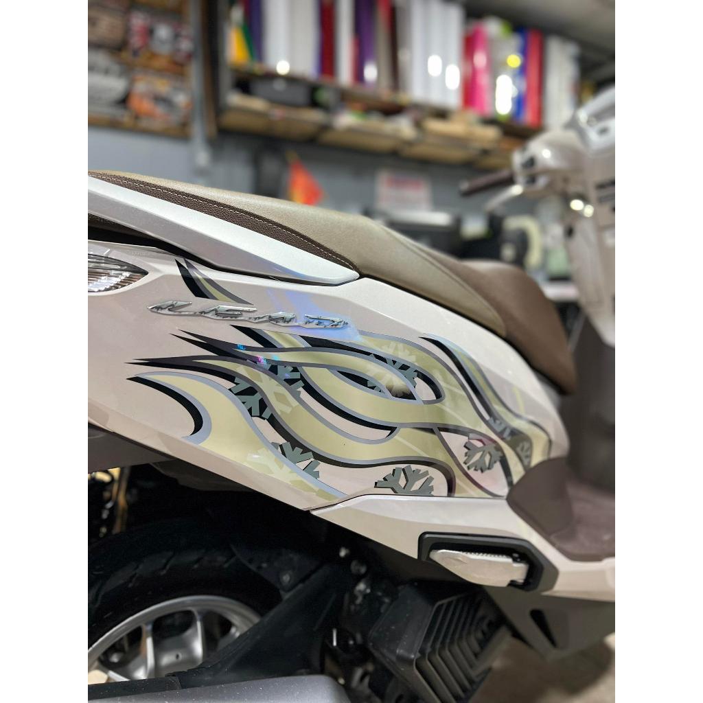 สติ๊กเกอร์ติดลายหรีด ลายไฟอะไรอีก 9 สีตรงรุ่น 100% 6 จุดรอบคัน - รูปที่ 7