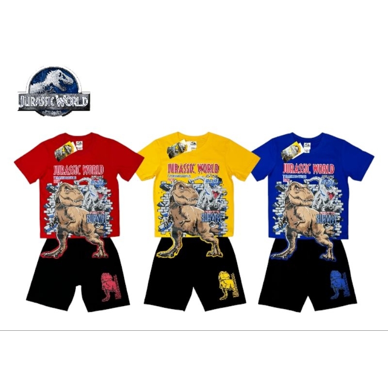 ชุดเด็ก เสื้อ+กางเกง จูราสสิค เวิร์ล Jurassic world (ลิขสิทธิ์)