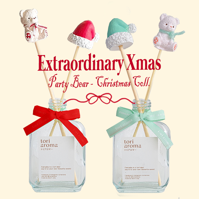 TORIAROMA | Extraordinary รุ่น Party Bear ก้านไม้หอมอโรมา พร้อมน้องหมีปาร์ตี้ หอมน่ารักกก
