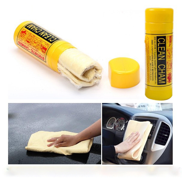 HEXMA  ผ้าชามัวร์ ผ้าเช็ดรถยนต์ ดูดซับน้ำดีมากแห้งเร็ว มีให้เลือก 2 ขนาด