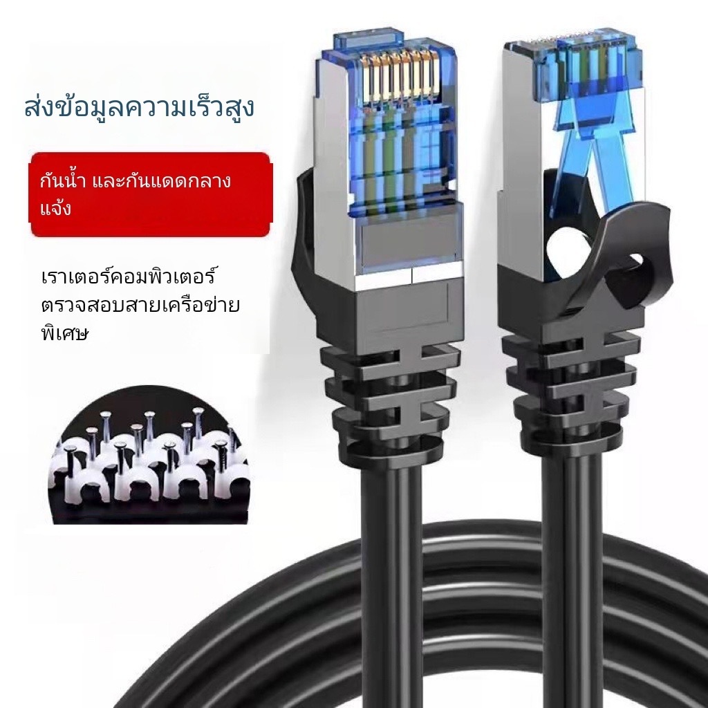 LRสายแลน CAT 6 สาย LAN 5m~50m UTP Gigabit สายเคเบิลเครือข่ายอีเธอร์เน็ตlan สายแลน 50 เมตร สายแลน 50 เมตรสายแลน outdoor