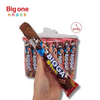 บิ๊กก้า สติ๊ก ข้าวโพดอบกรอบแท่งสอดไส้ครีม 10ก. Bigga Stick Corn Snack with Cream Filling 10g.