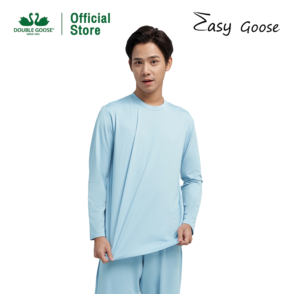 ห่านคู่ เสื้อยืดคอกลม แขนยาว รุ่น Easy Goose