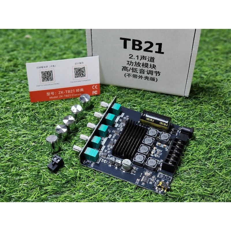 ZK-TB21 แอมป์จิ๋ว tb21 *แท้* (ไม่มีApp)(ไม่มีเคลส) บลูทูธ เครื่องขยายเสียง 2*50W + ซัพ 100W ระบบ 2.1ch (TB21 ไม่มีเคลส)