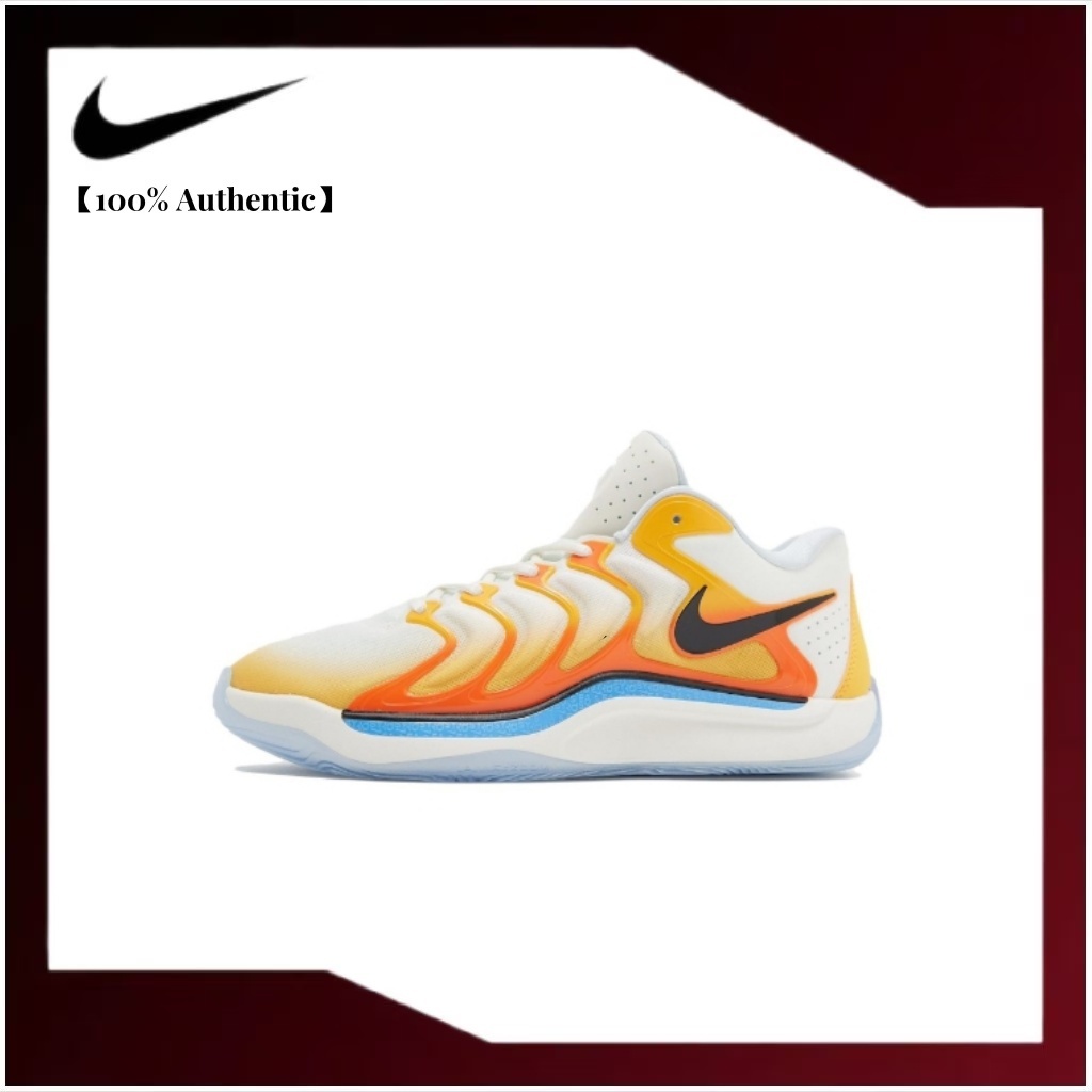 【100% Authentic】Nike KD 17 Low-top cushioning and wear-resistant basketball shoes