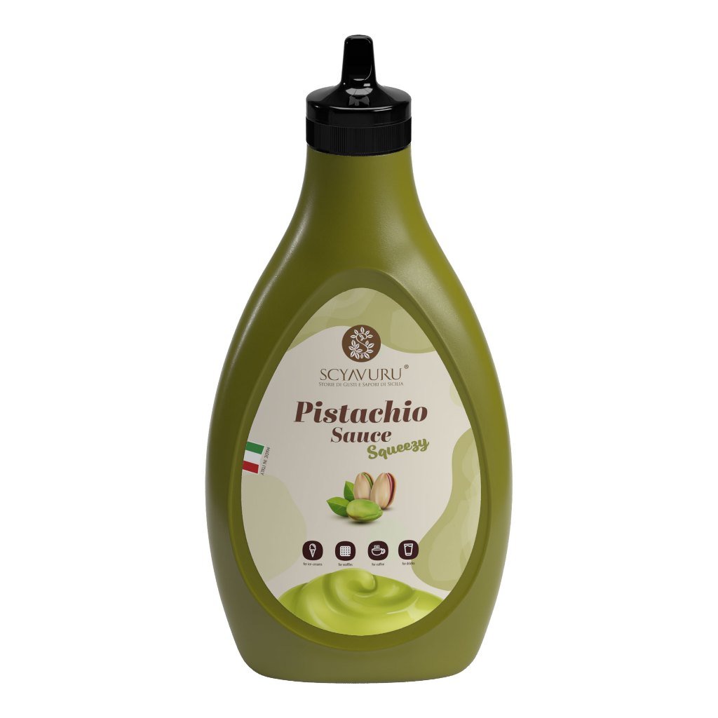 Scyavuru Pistachio Sauce ทอปปี้งซอสพิสตาชิโอ นํ้าหนัก 500 กรัม จากอิตาลี BBF.03/03/26
