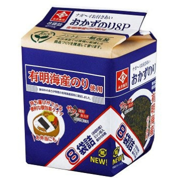 สาหร่ายญี่ปุ่น Nagai Nori Okazu นากาอิ โนริ โอกาซุ สาหร่ายทะเลญี่ปุ่น (1 แพ็ค 8 ห่อ) นำเข้าจากญี่ปุ่น