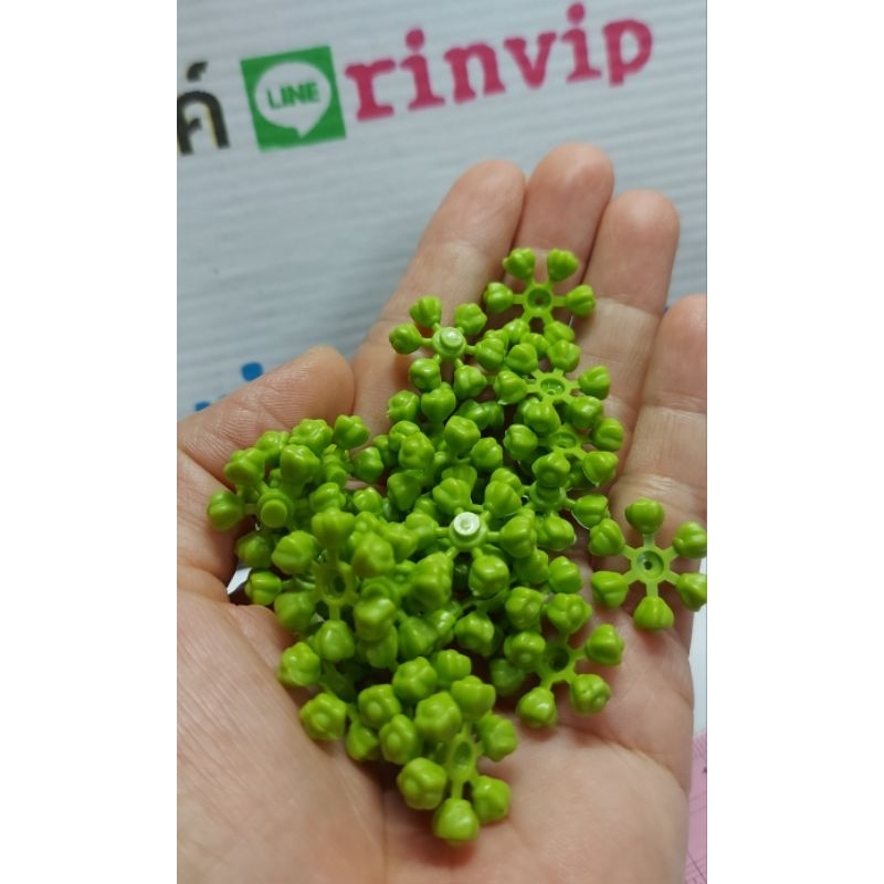 จุกรัก, แกนจุกรัก ทำจากพลาสติก สีเขียว 100 วง 85 บ.