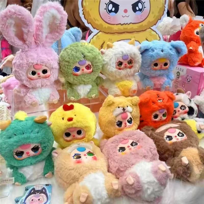 ของแท้ Baby Three 12 Zodiac plush series(กล่องตาบอด)ตุ๊กตา