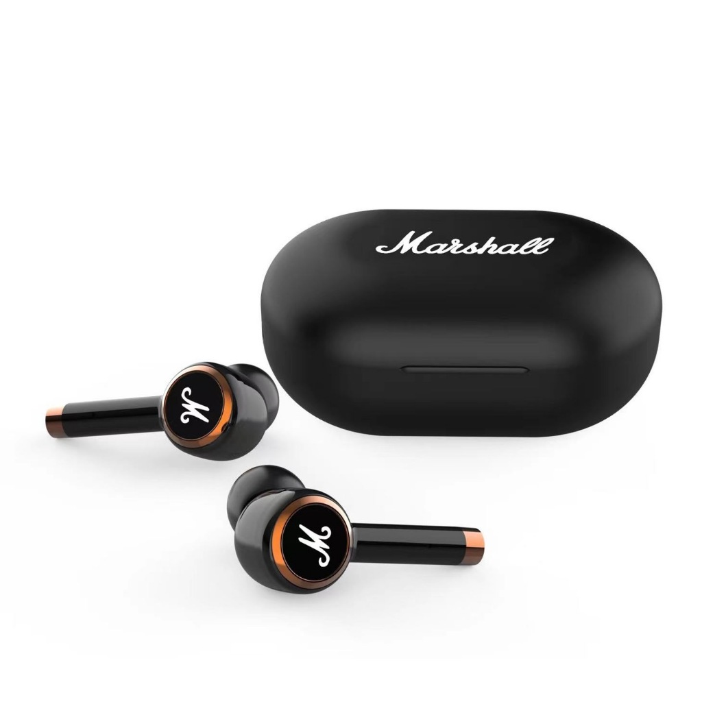 หูฟังบลูทูธ TWS Marshall หูฟังไร้สาย MODE LV หน้าตาสุดคลาสสิคขนาดเล็กใส่สบายหู เชื่อมต่อเสถียรระบบสัมผัส เสียงดีมีประกัน