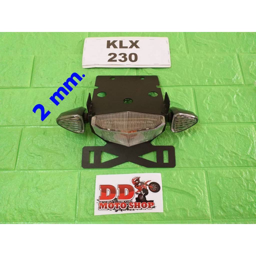 ท้ายสั้น KLX230 #ใส่ไฟเลี้ยวแต่ง #โครงเหล็กหนา 2.0 มม. ไฟท้าย KLX230 KLX230SE KLX230SM SHERPA