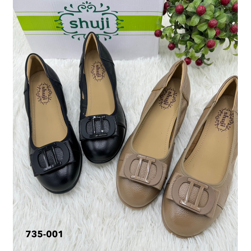 ⭐️พร้อมส่ง⭐️Shuji รุ่น 735-001 รองเท้าคัชชูทำงานหนังแท้ ไซส์ 36-42