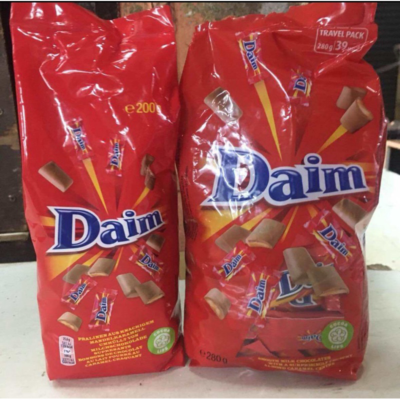 Daim chocolate ช็อกโกแลตสอดไส้รสคาราเมล