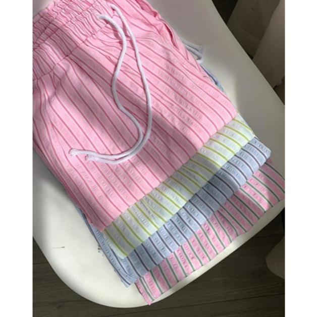 กางเกงลำลอง กางเกงขากว้าง เอวยางยืด ทรงหลวม สลับสีสวย#2128 - รูปที่ 5