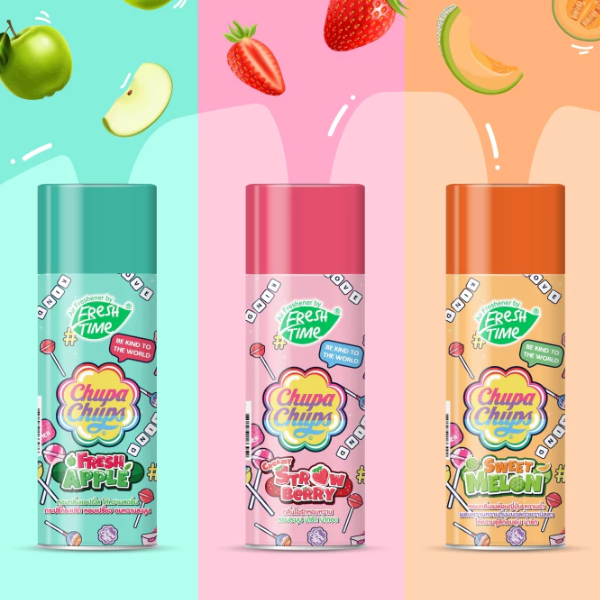 FreshTime X Chupa Chups สเปรย์ปรับอากาศ 450ml.